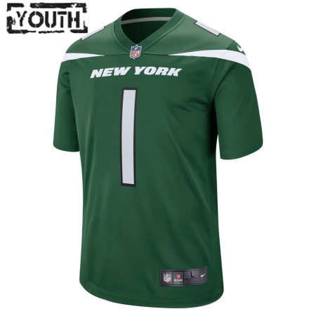 New York Jets Tröjor Zach Wilson 1 Nike Grön 2021 NFL Draft - Barn New York Jets Tröjor Zach Wilson 1 Nike Grön 2021 NFL Draft - Barn